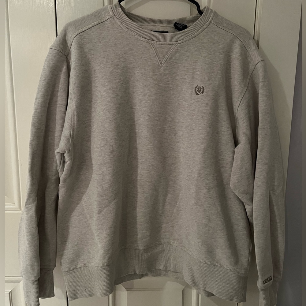Beige IZOD Crewneck L
